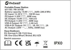 Outwell Akira 300 Power Station Draagbare Lithiumaccu 11 Outwell Akira 300 Power Station Draagbare Lithiumaccu -Bo-Camp Winkel 1070 1900 9f7df4ed c5db 4795 9fdb 697116fe000d 1280x960