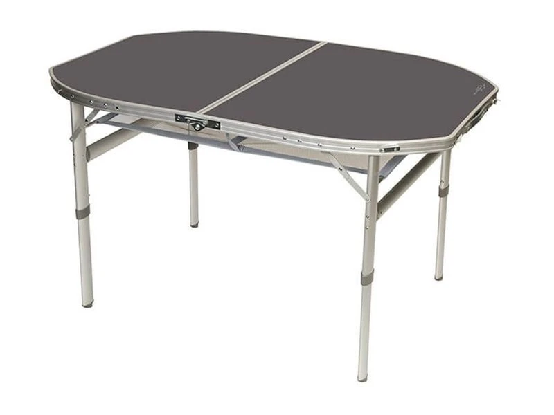 Bo-Camp Ovaal 120 X 80 Koffermodel Campingtafel - Grijs 3 Bo-Camp Ovaal 120 X 80 Koffermodel Campingtafel - Grijs