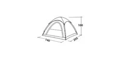 Easy Camp Comet 200 Koepeltent - 2 Personen 19 Easy Camp Comet 200 Koepeltent - 2 Personen -Bo-Camp Winkel 120338 comet 200 drawing perspective2
