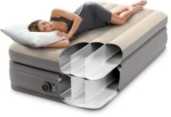 Intex Prime Comfort Luchtbed - Eenpersoons - Ingebouwde Elektrische Pomp -Bo-Camp Winkel 1320 1900 64162 inuse 2023 300