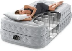 Intex Supreme Air Flow Luchtbed - Eenpersoons - Ingebouwde Elektrische Pomp -Bo-Camp Winkel 1320 1900 64488 inuse 2023 300