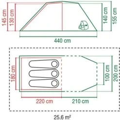 Coleman Chimney Rock Plus Blackout Tunneltent - 3 Persoons -Bo-Camp Winkel 1583 1900 coleman chimney rock plus blackout tunneltent 3 persoons 2