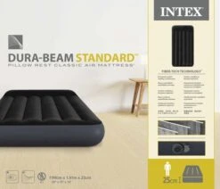 Intex Classic Luchtbed - Eenpersoons - Ingebouwde Elektrische Pomp -Bo-Camp Winkel 1628 1900 64146nd pkg 2023 300
