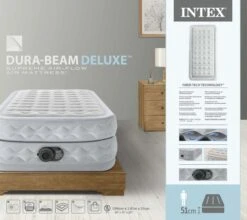 Intex Supreme Air Flow Luchtbed - Eenpersoons - Ingebouwde Elektrische Pomp -Bo-Camp Winkel 1688 1900 64488nd pkg 2023 300