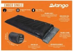 Vango Ember Slaapzak - Zwart -Bo-Camp Winkel 1900 1783 ember single 2 1
