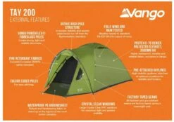 Vango Tay 200 Koepeltent - 2 Persoons - Groen 17 Vango Tay 200 Koepeltent - 2 Persoons - Groen -Bo-Camp Winkel 1900 1783 tay 200 2