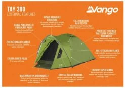 Vango Tay 300 Koepeltent - 3 Persoons - Groen -Bo-Camp Winkel 1900 1783 tay 300 3