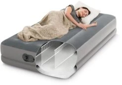 Intex Prestige Mid-Rise Luchtbed - Eenpersoons - Ingebouwde Elektrische Pomp -Bo-Camp Winkel 835 1200 intex twin prestige mid rise luchtbed 1 persoons 3