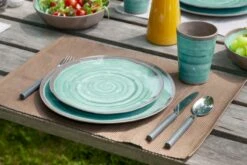 Bo-Camp Halo Melamine Serviesset - 12-delig - Aqua -Bo-Camp Winkel 900 1350 6181392 06