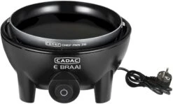 CADAC E-Braai Elektrische Barbecue - Zwart -Bo-Camp Winkel 900 1421 5840 20 04 e braai 40 chef pan