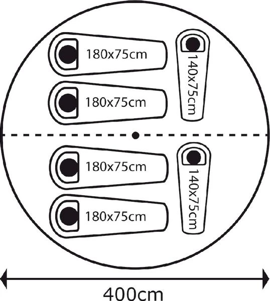 Bo-Camp Urban Outdoor Streeterville Bell Tent - 6 Persoons 12 Bo-Camp Urban Outdoor Streeterville Bell Tent - 6 Persoons - Afbeelding 10