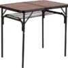Bo-Camp Industrial Decatur 90 X 60 Campingtafel - Zwart/houtlook -Bo-Camp Winkel 900 908 1404200
