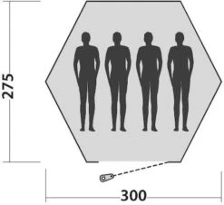 Easy Camp Bolide 400 Tipitent - 4 Personen -Bo-Camp Winkel 900 983 plattegrond bolide 2