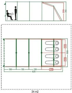 Coleman Vail Tunneltent - 4 Persoons -Bo-Camp Winkel 972 1900 coleman vail tunneltent 4 persoons 2
