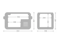 Dometic CFX3 35 Compressor Koelbox - 32 Liter -Bo-Camp Winkel cfx3 35