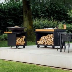 OFYR Mise En Place Table 135 PRO Black - Teak Wood -Bo-Camp Winkel ofyr mise en place table 135 pro black teak wood 3