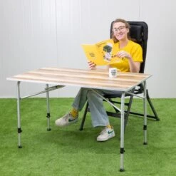 Dometic Zero Light Oak Large Campingtafel - 120 X 70 Cm -Bo-Camp Winkel zerolightoaklarge 4